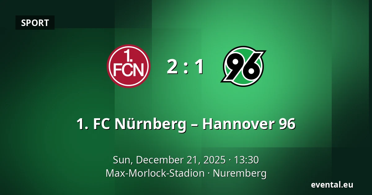 1. FC Nürnberg – Hannover 96 — Max-Morlock-Stadion, Nuremberg