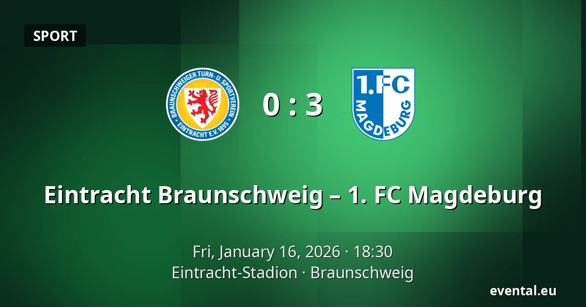 Eintracht Braunschweig – 1. FC Magdeburg — Eintracht-Stadion, Braunschweig