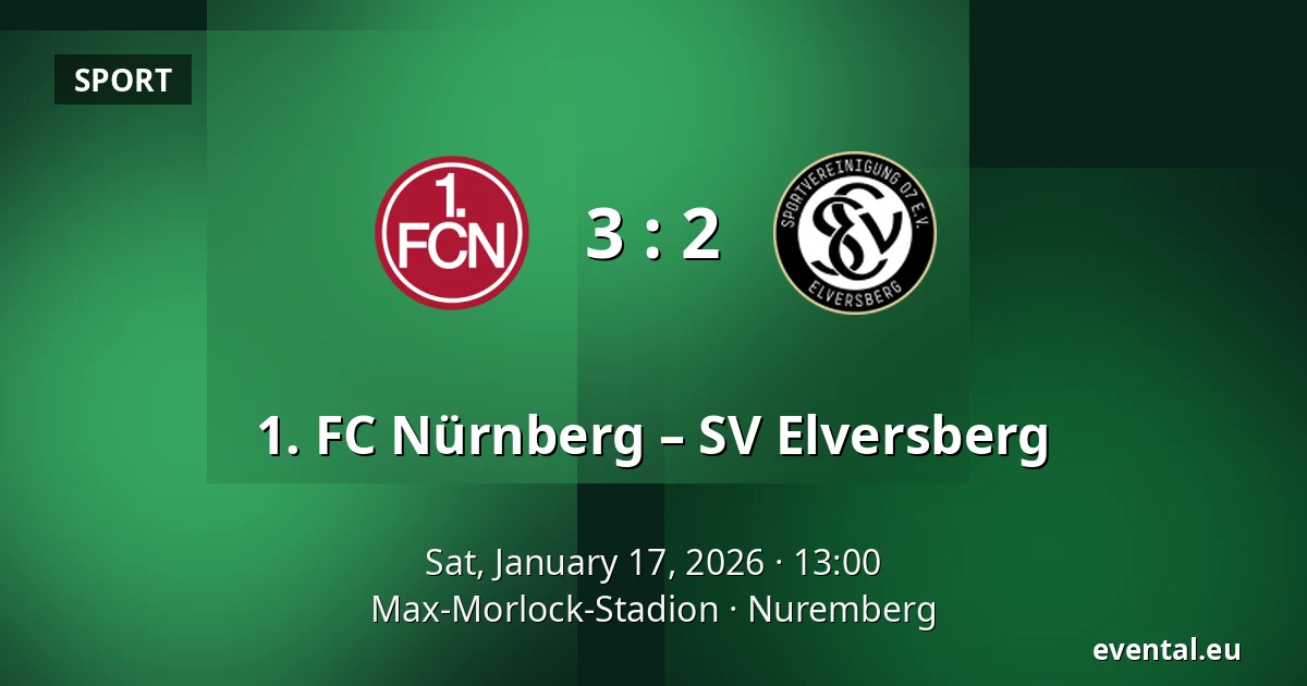 1. FC Nürnberg – SV Elversberg — Max-Morlock-Stadion, Nuremberg