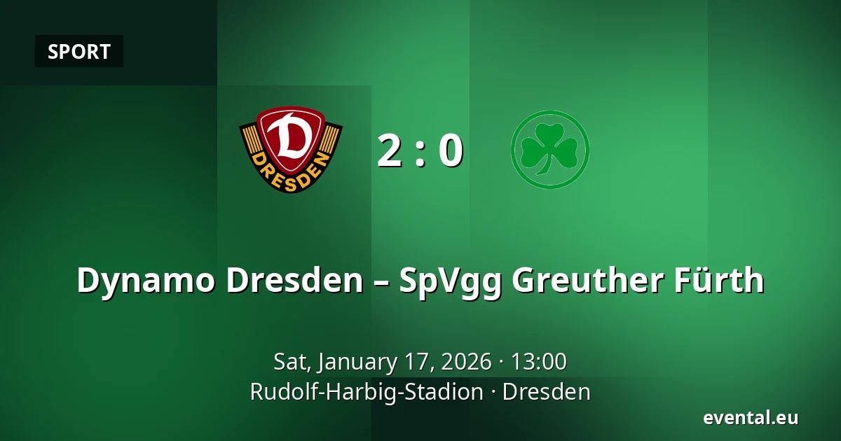 Dynamo Dresden – SpVgg Greuther Fürth — Rudolf-Harbig-Stadion, Dresden