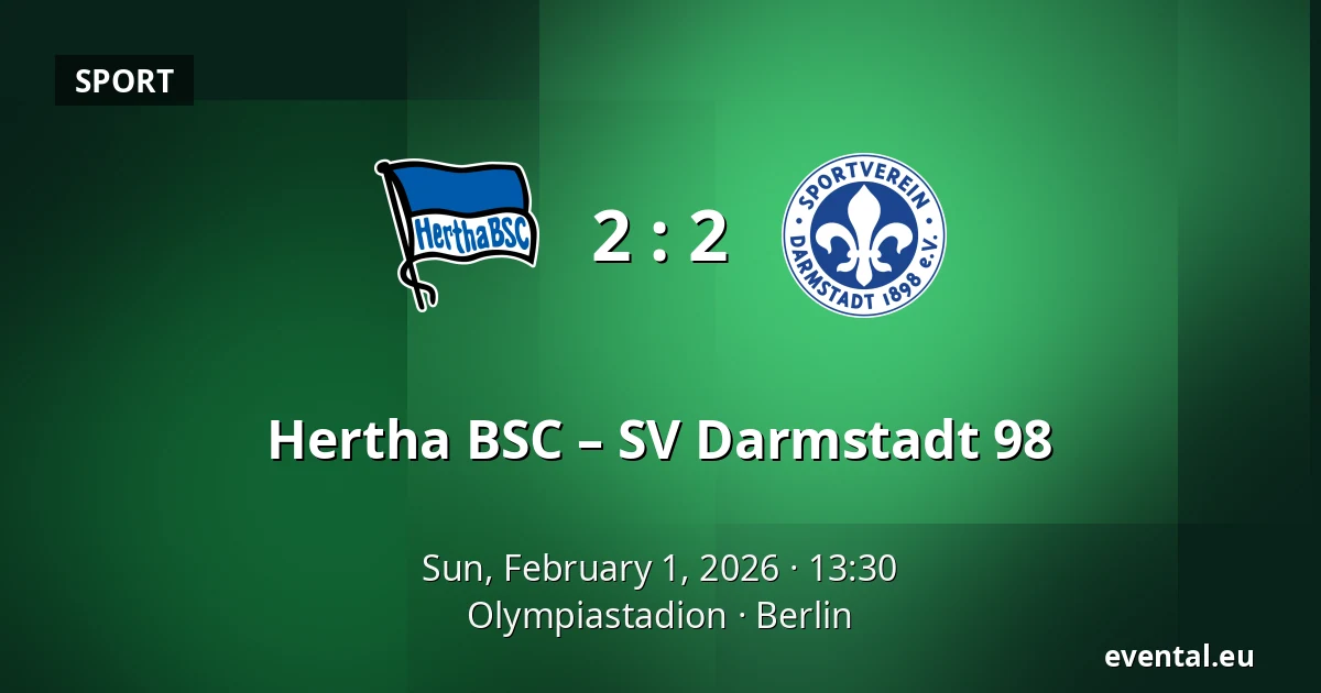 Hertha BSC – SV Darmstadt 98 — Olympiastadion, Berlin