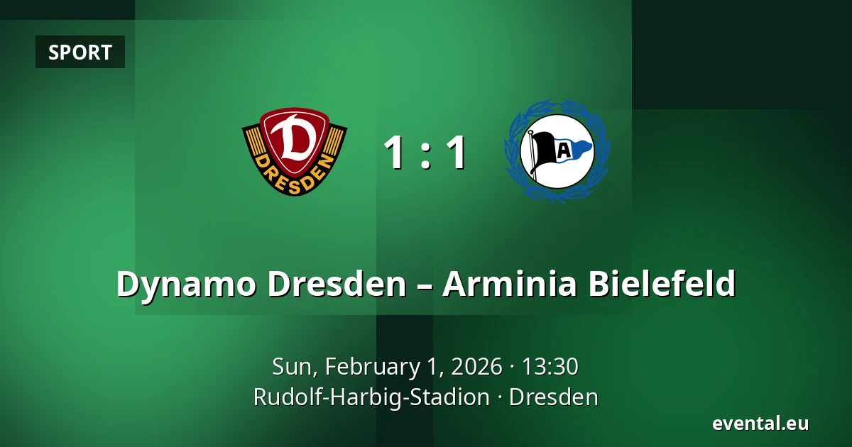 Dynamo Dresden – Arminia Bielefeld — Rudolf-Harbig-Stadion, Dresden