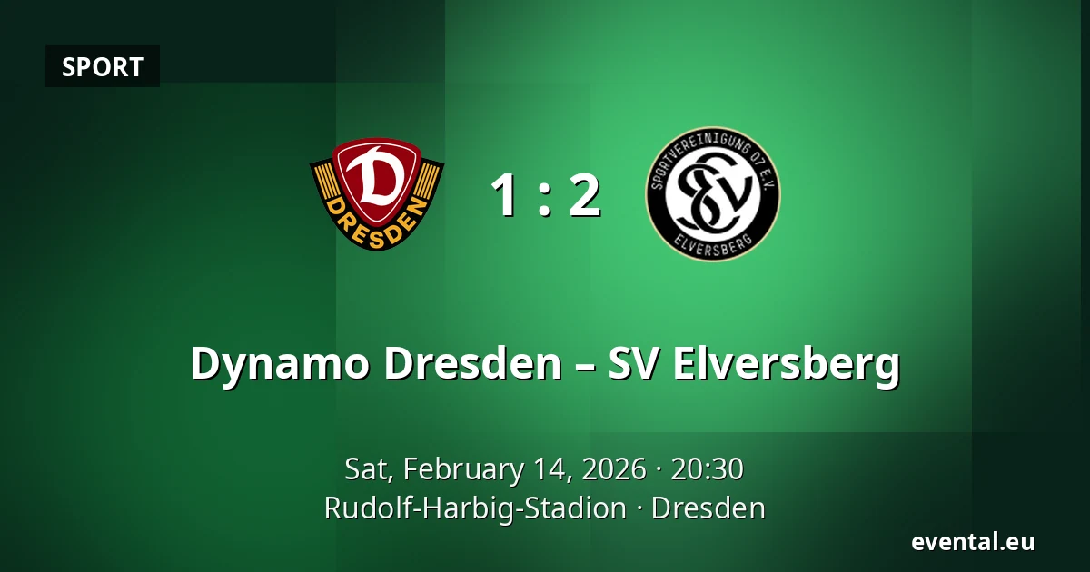 Dynamo Dresden – SV Elversberg — Rudolf-Harbig-Stadion, Dresden