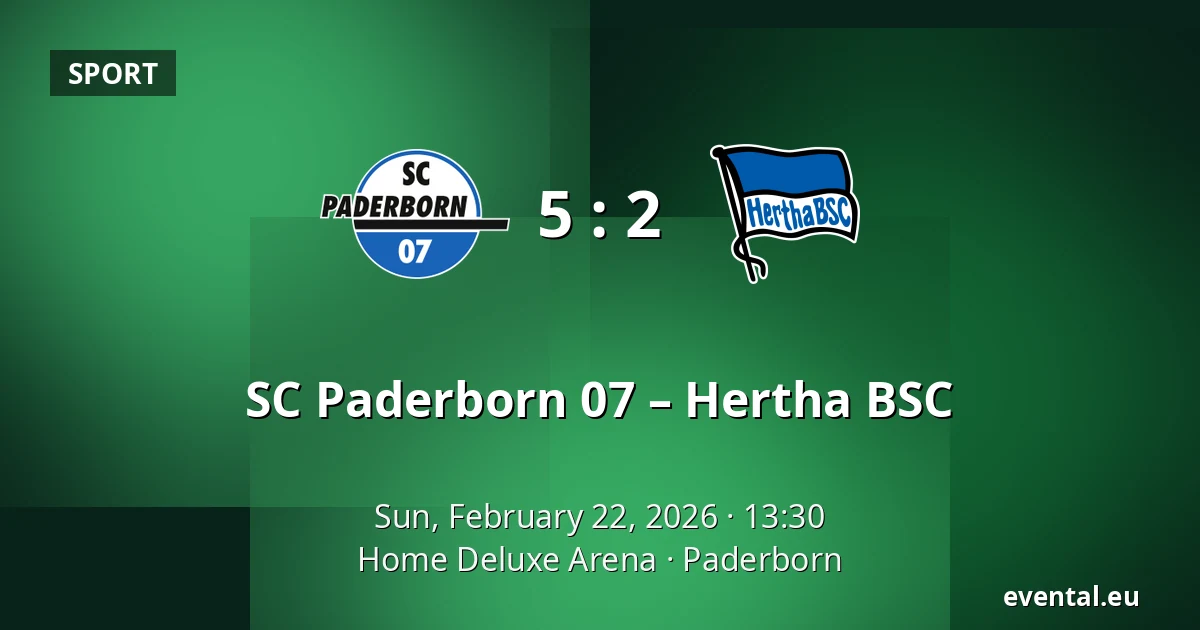 SC Paderborn 07 – Hertha BSC — Home Deluxe Arena, Paderborn