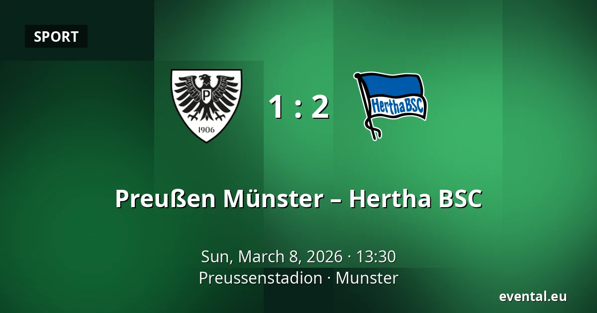 Preußen Münster – Hertha BSC — Preussenstadion, Munster