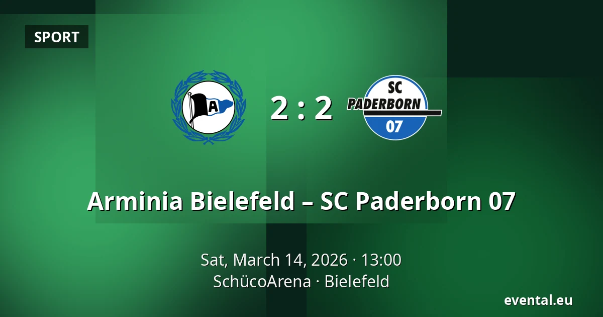 Arminia Bielefeld – SC Paderborn 07 — SchücoArena, Bielefeld