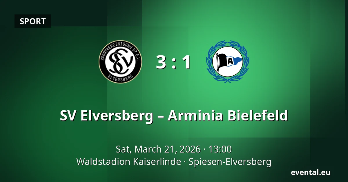 SV Elversberg – Arminia Bielefeld — Waldstadion Kaiserlinde, Spiesen-Elversberg