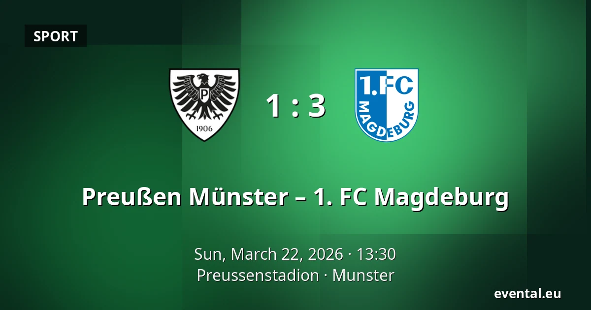 Preußen Münster – 1. FC Magdeburg — Preussenstadion, Munster