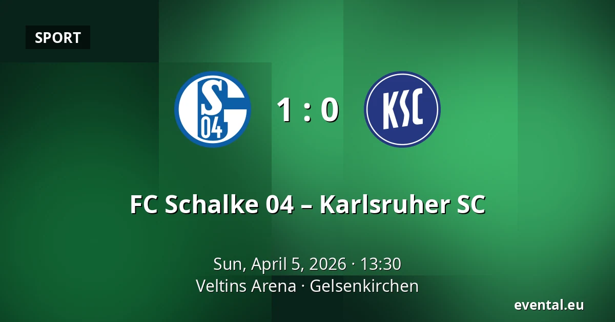 FC Schalke 04 – Karlsruher SC — Veltins Arena, Gelsenkirchen
