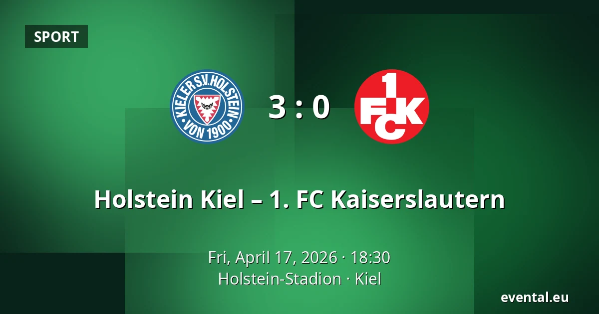 Holstein Kiel – 1. FC Kaiserslautern — Holstein-Stadion, Kiel