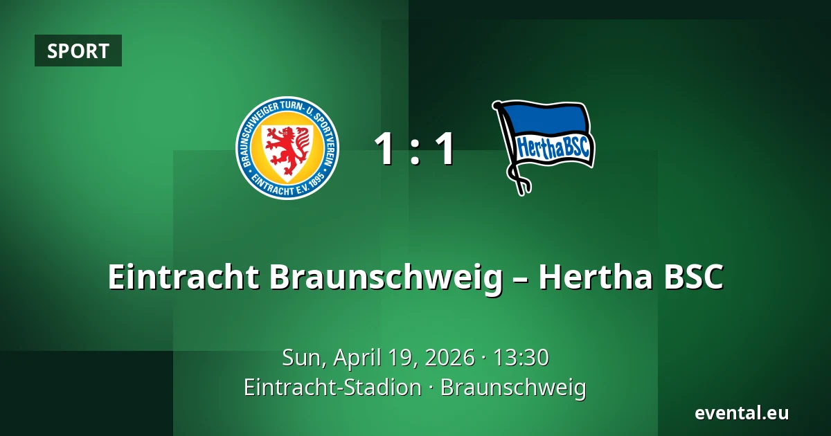 Eintracht Braunschweig – Hertha BSC — Eintracht-Stadion, Braunschweig