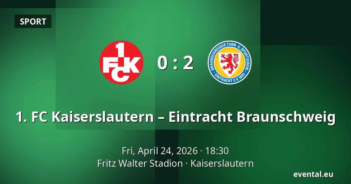1. FC Kaiserslautern – Eintracht Braunschweig — Fritz Walter Stadion, Kaiserslautern