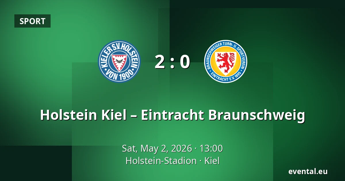 Holstein Kiel – Eintracht Braunschweig — Holstein-Stadion, Kiel