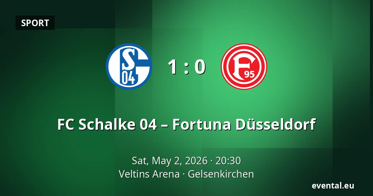 FC Schalke 04 – Fortuna Düsseldorf — Veltins Arena, Gelsenkirchen