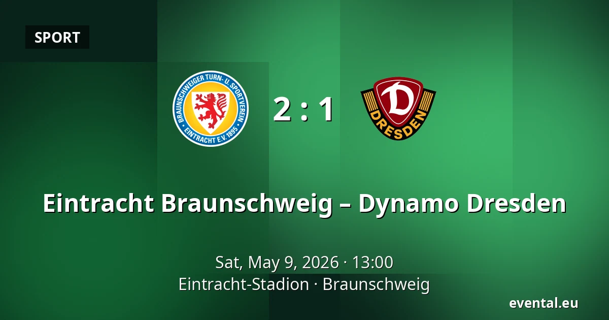 Eintracht Braunschweig – Dynamo Dresden — Eintracht-Stadion, Braunschweig