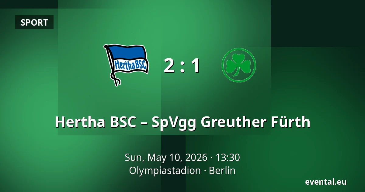 Hertha BSC – SpVgg Greuther Fürth — Olympiastadion, Berlin