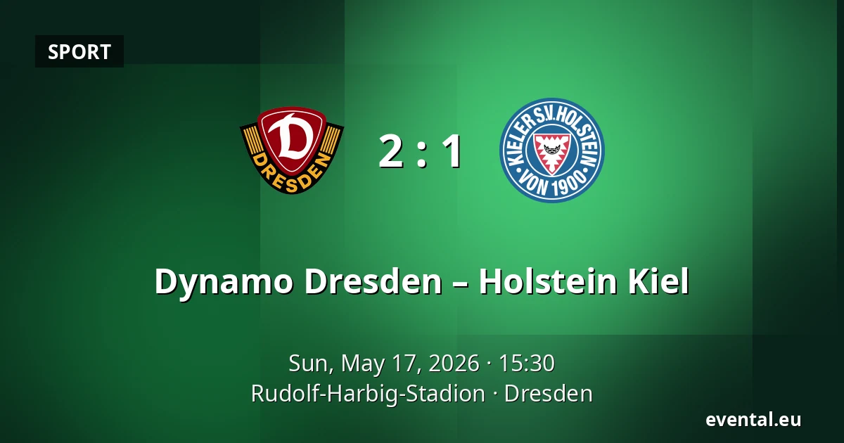 Dynamo Dresden – Holstein Kiel — Rudolf-Harbig-Stadion, Dresden