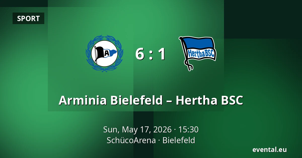 Arminia Bielefeld – Hertha BSC — SchücoArena, Bielefeld