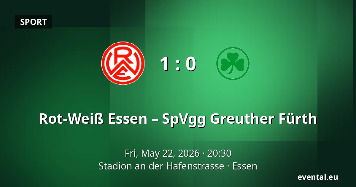 Rot-Weiß Essen – SpVgg Greuther Fürth — Stadion an der Hafenstrasse, Essen