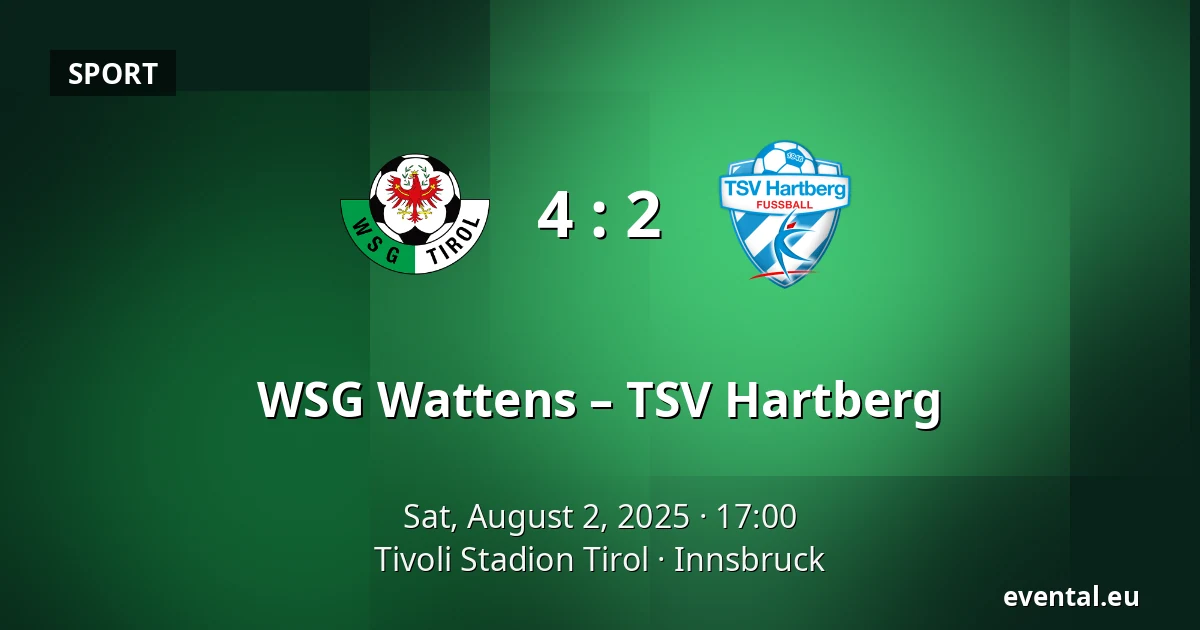 WSG Wattens – TSV Hartberg — Tivoli Stadion Tirol, Innsbruck