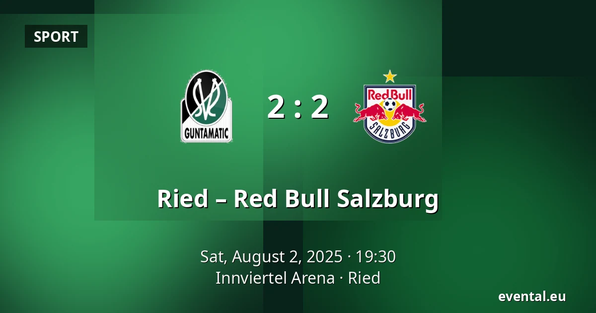 Ried – Red Bull Salzburg — Innviertel Arena, Ried