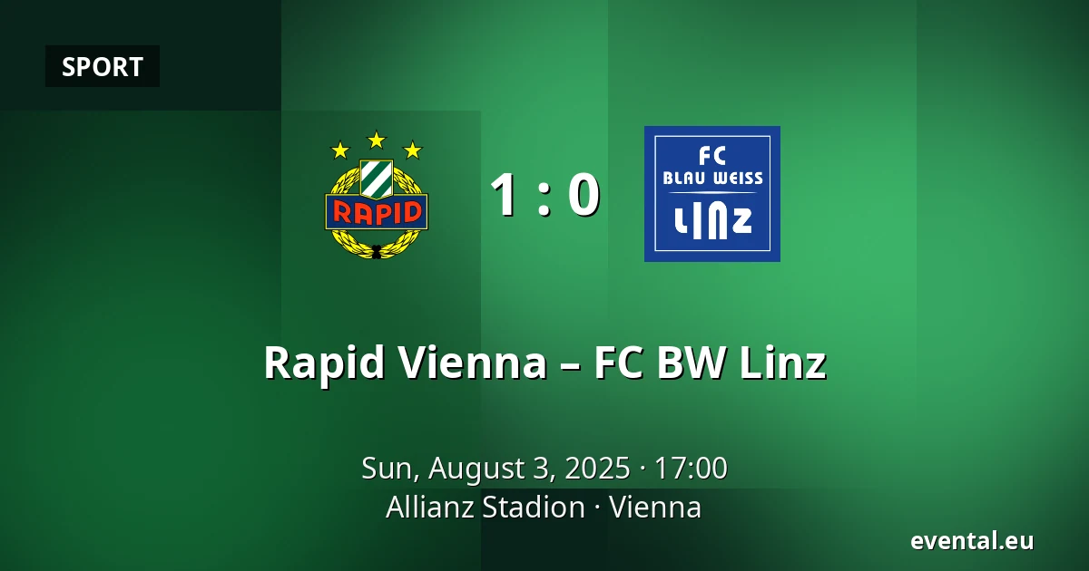 Rapid Vienna – FC BW Linz — Allianz Stadion, Vienna
