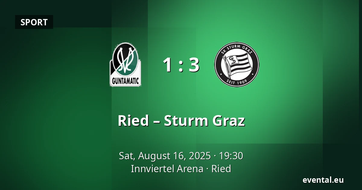 Ried – Sturm Graz — Innviertel Arena, Ried