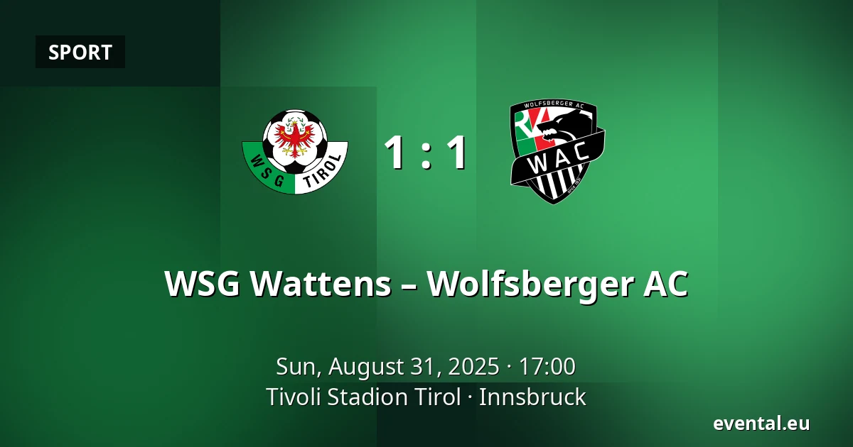 WSG Wattens – Wolfsberger AC — Tivoli Stadion Tirol, Innsbruck