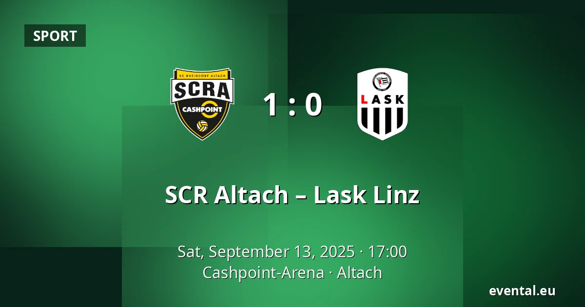 SCR Altach – Lask Linz — Cashpoint-Arena, Altach