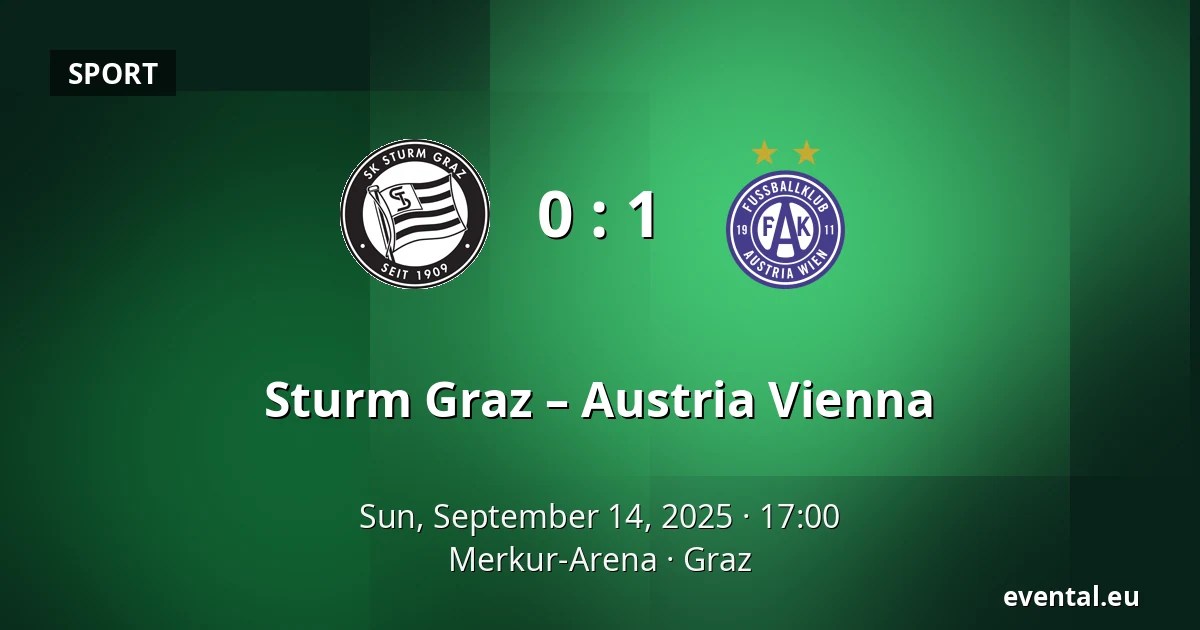 Sturm Graz – Austria Vienna — Merkur-Arena, Graz