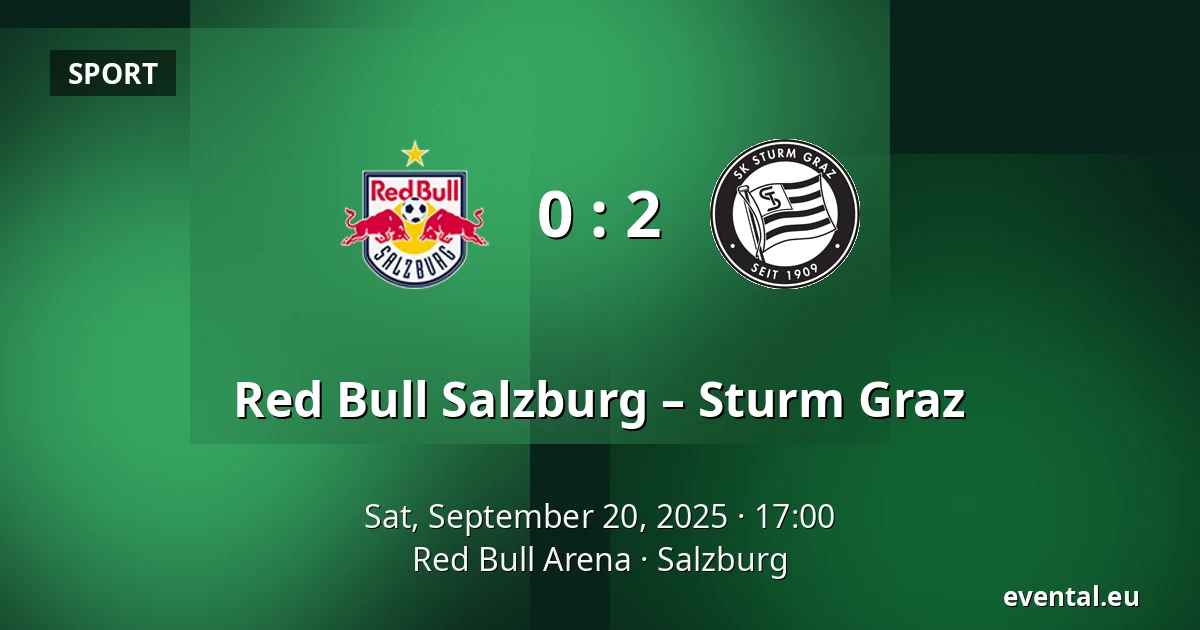 Red Bull Salzburg – Sturm Graz — Red Bull Arena, Salzburg
