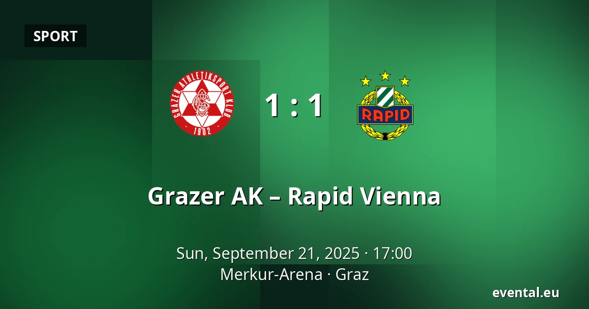 Grazer AK – Rapid Vienna — Merkur-Arena, Graz