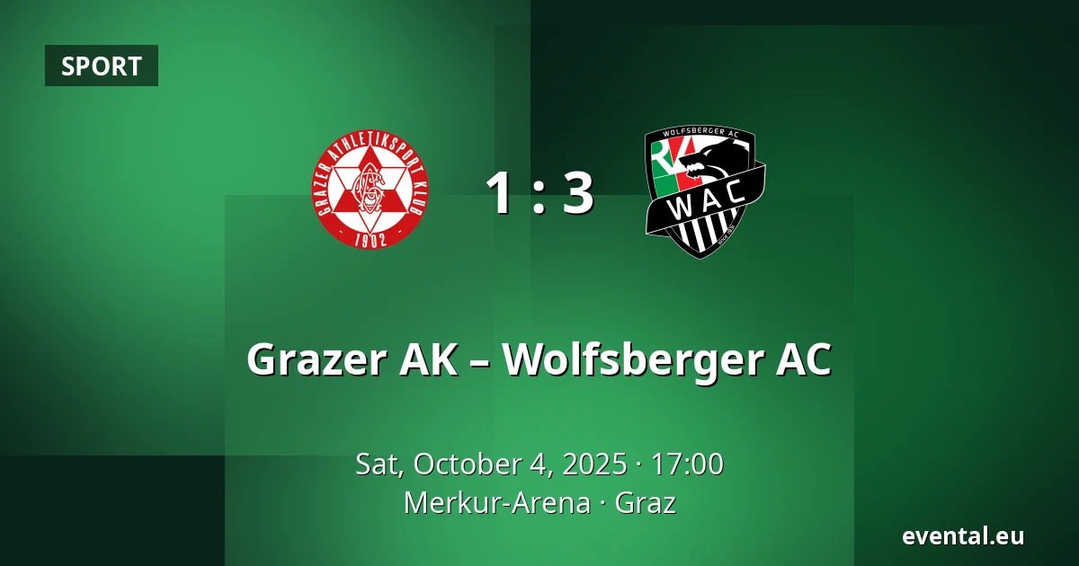 Grazer AK – Wolfsberger AC — Merkur-Arena, Graz