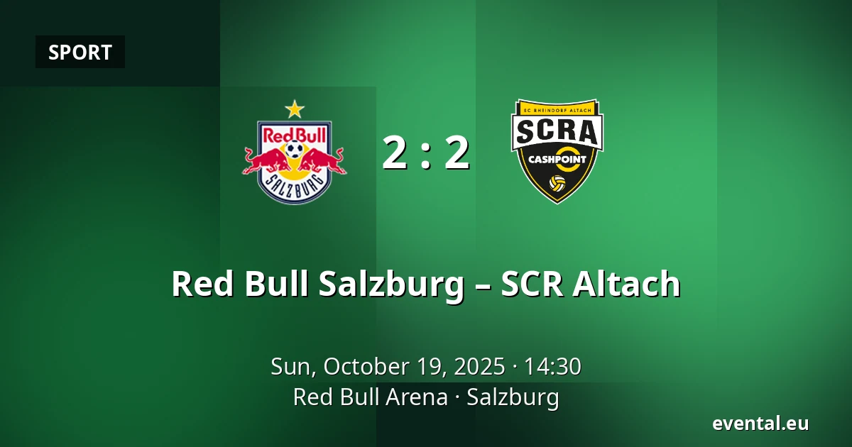 Red Bull Salzburg – SCR Altach — Red Bull Arena, Salzburg