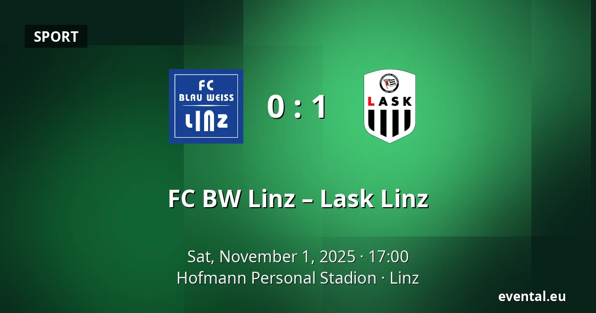 FC BW Linz – Lask Linz — Hofmann Personal Stadion, Linz