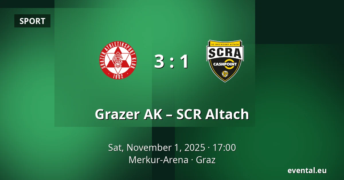 Grazer AK – SCR Altach — Merkur-Arena, Graz