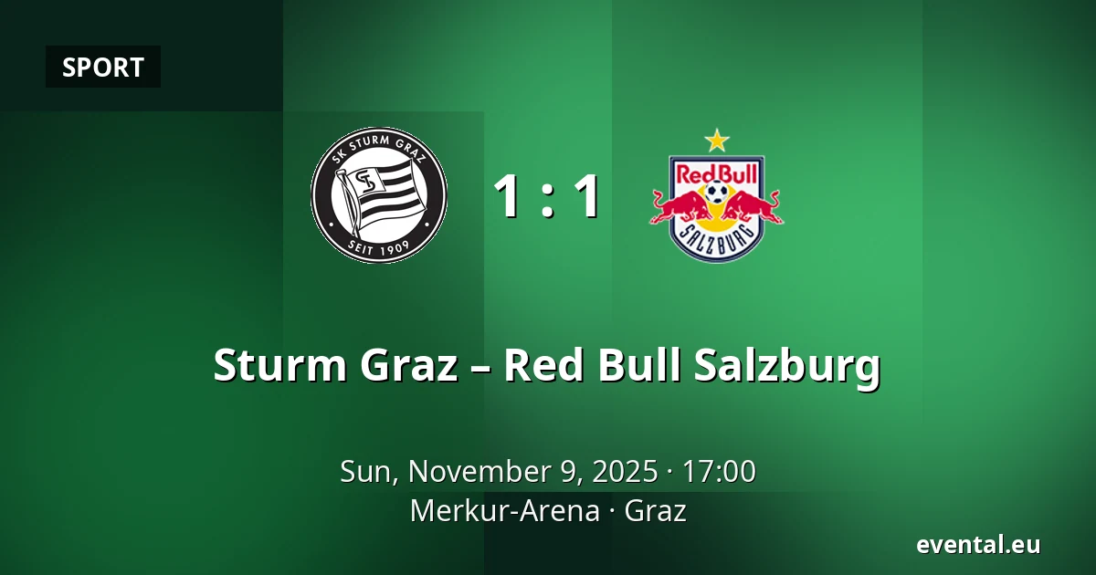 Sturm Graz – Red Bull Salzburg — Merkur-Arena, Graz