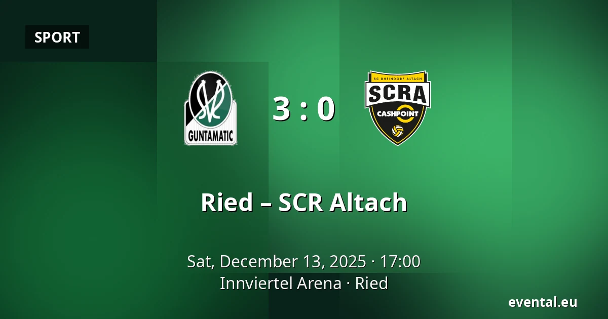 Ried – SCR Altach — Innviertel Arena, Ried
