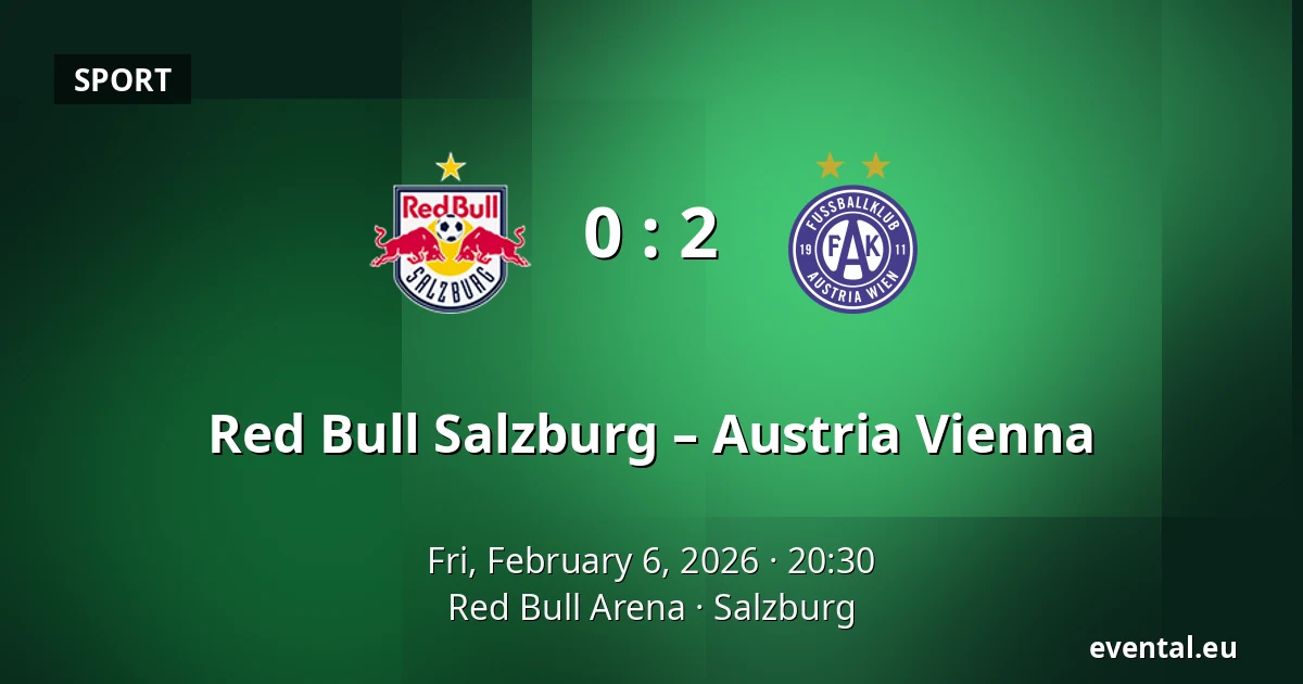 Red Bull Salzburg – Austria Vienna — Red Bull Arena, Salzburg