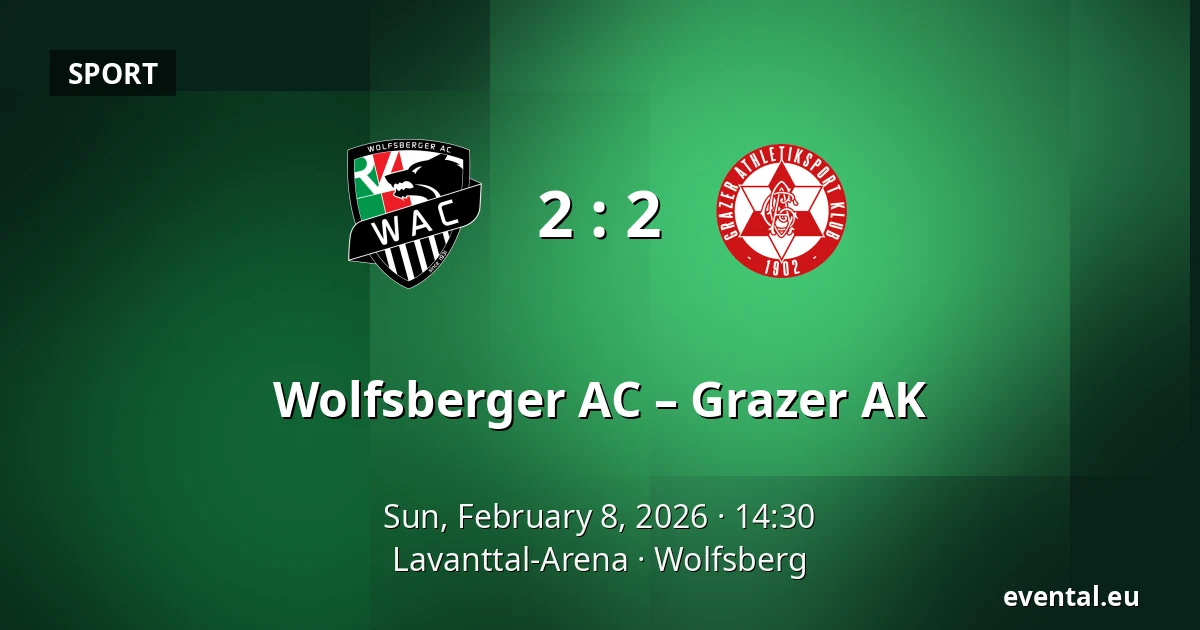Wolfsberger AC – Grazer AK — Lavanttal-Arena, Wolfsberg