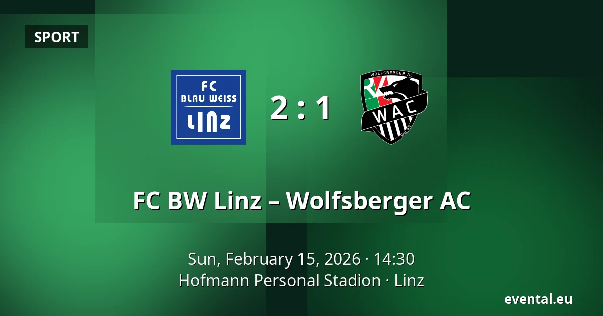 FC BW Linz – Wolfsberger AC — Hofmann Personal Stadion, Linz