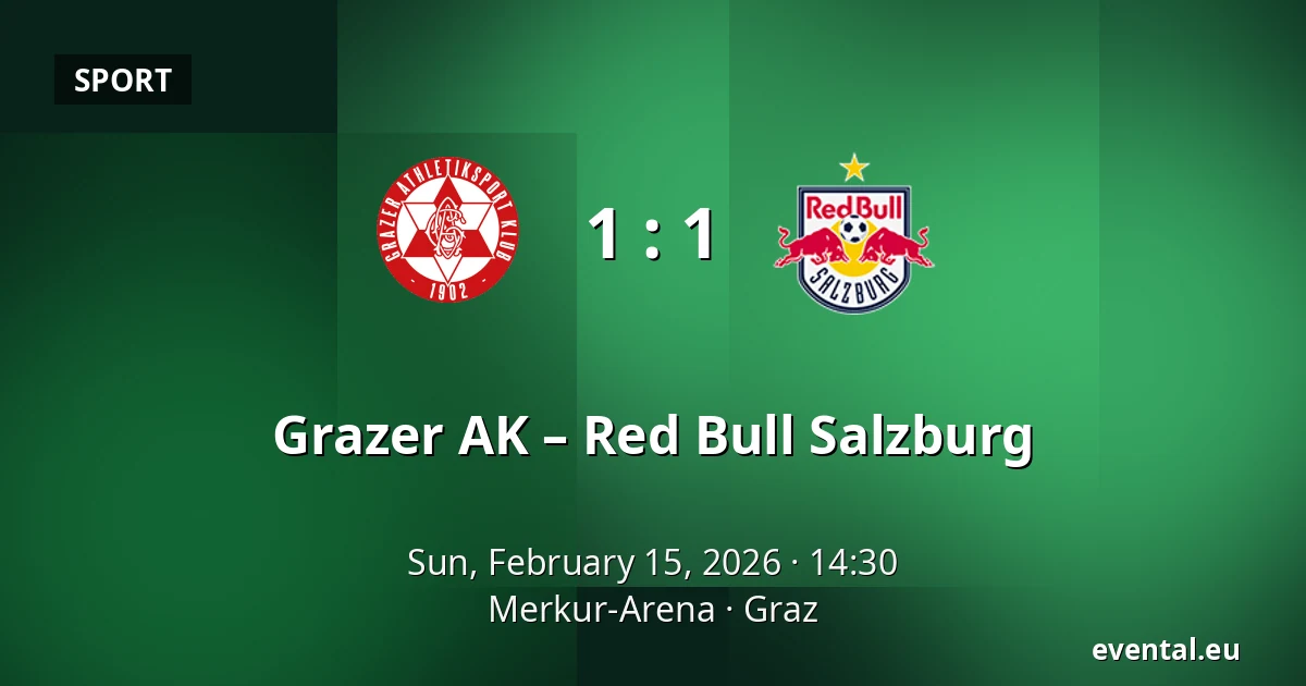 Grazer AK – Red Bull Salzburg — Merkur-Arena, Graz