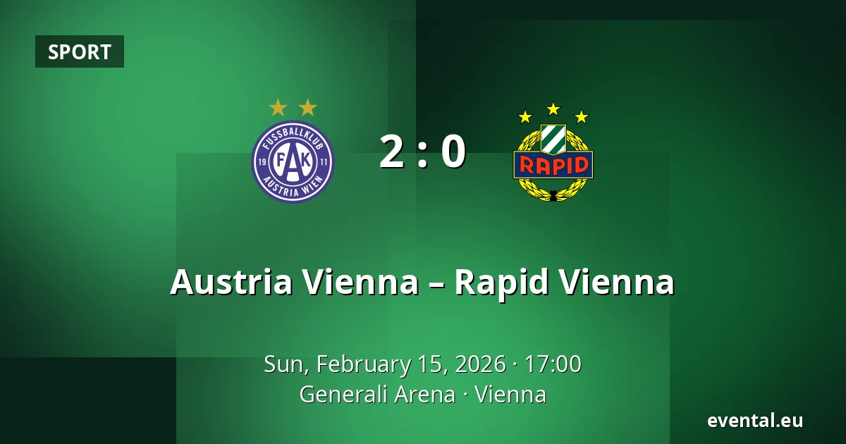 Austria Vienna – Rapid Vienna — Generali Arena, Vienna