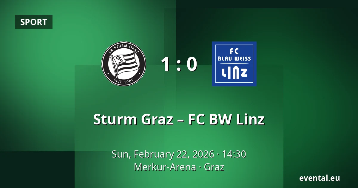 Sturm Graz – FC BW Linz — Merkur-Arena, Graz