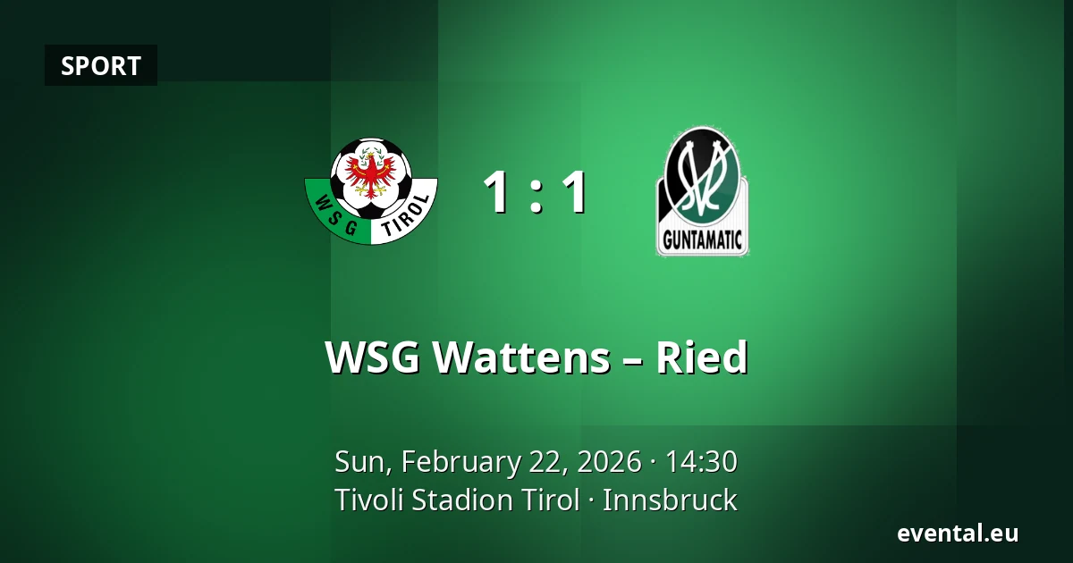 WSG Wattens – Ried — Tivoli Stadion Tirol, Innsbruck