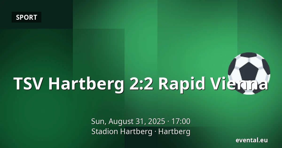 TSV Hartberg - Rapid Vienna — Stadion Hartberg, Hartberg
