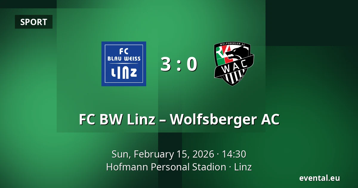 FC BW Linz – Wolfsberger AC — Hofmann Personal Stadion, Linz
