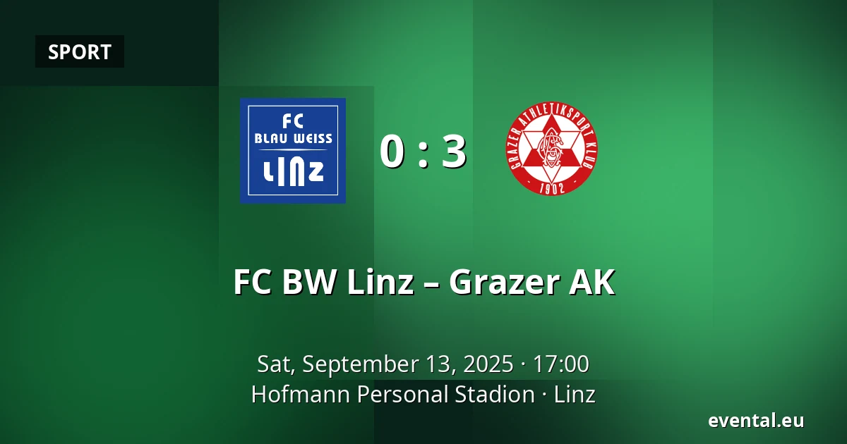 FC BW Linz – Grazer AK — Hofmann Personal Stadion, Linz