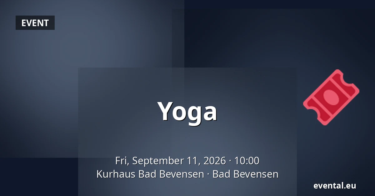Yoga — Kurhaus Bad Bevensen, Bad Bevensen