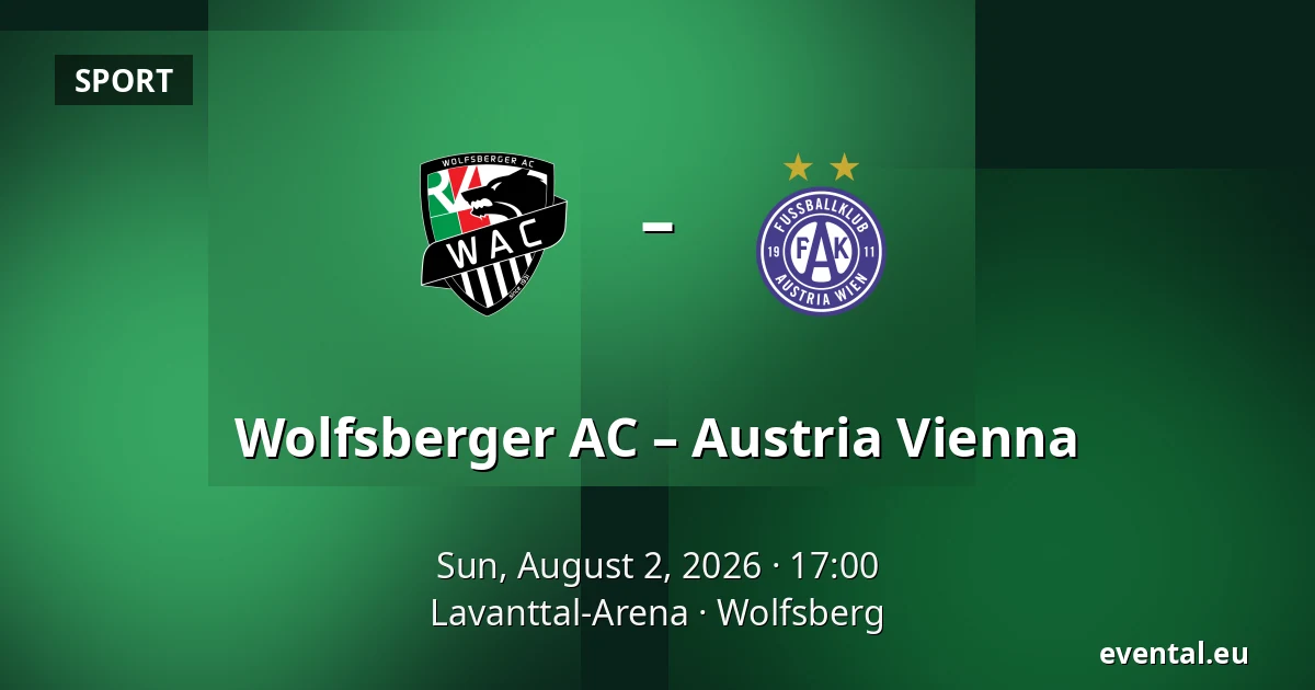 Wolfsberger AC – Austria Vienna — Lavanttal-Arena, Wolfsberg